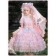 Mademoiselle Pearl Sanrio My Melody Rose Themed Apron Top Skirt Set JSKs and OPs(Reservation/Full Payment Without Shipping)